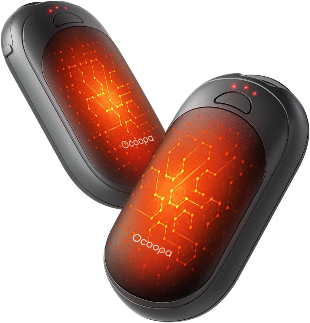 Rechargeable Magnetic Hand Warmers 2-Pack, 3 Heat Settings, Ultra Slim Portable Heater