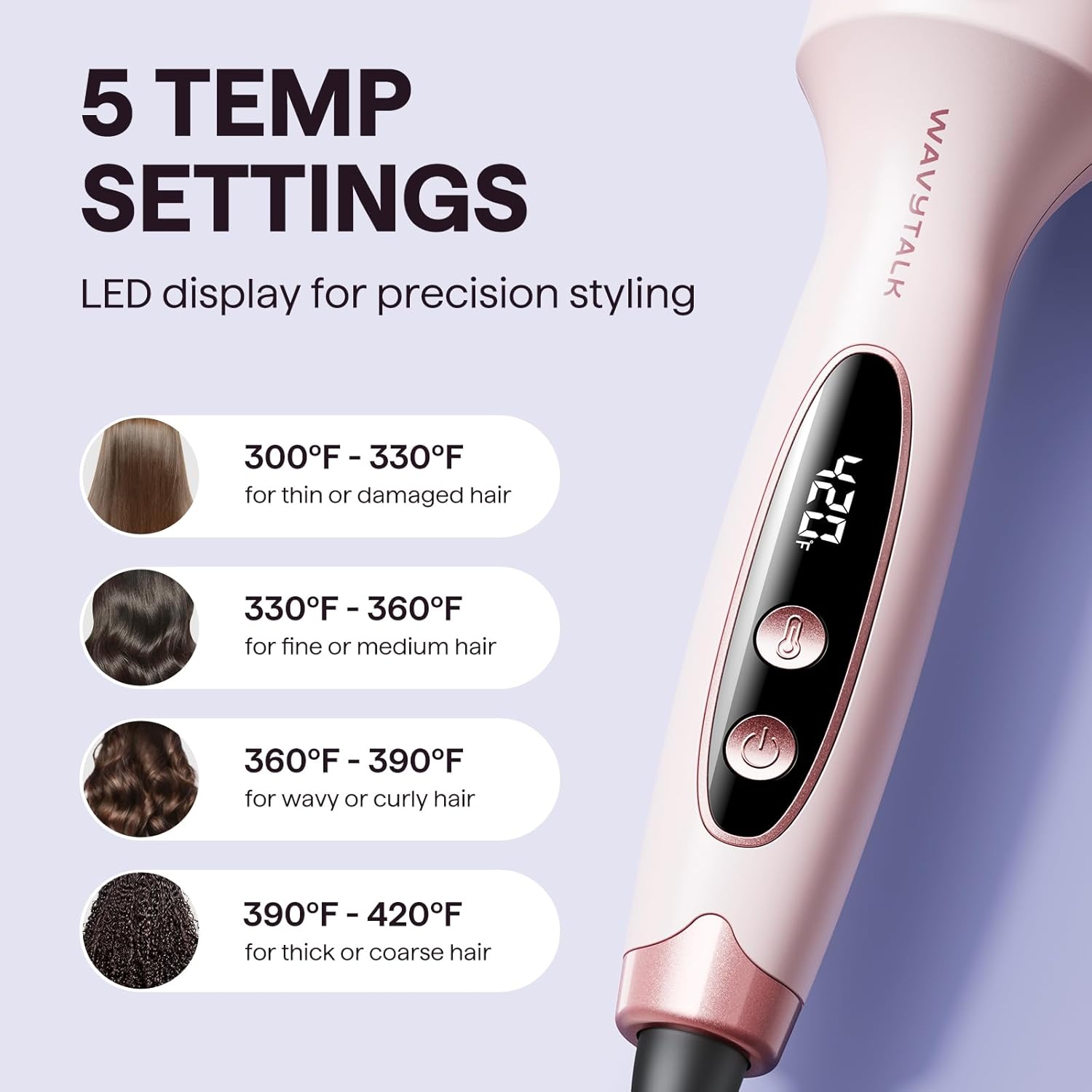1.5 Inch Heated Round Brush for Blowout Look, Dual Voltage, Tourmaline Ceramic & Negative Ion Technology