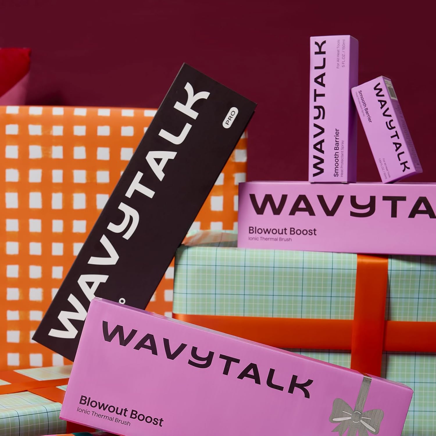 1.5 Inch Heated Round Brush with Detachable Head, Dual Voltage for Travel, Rose Gold