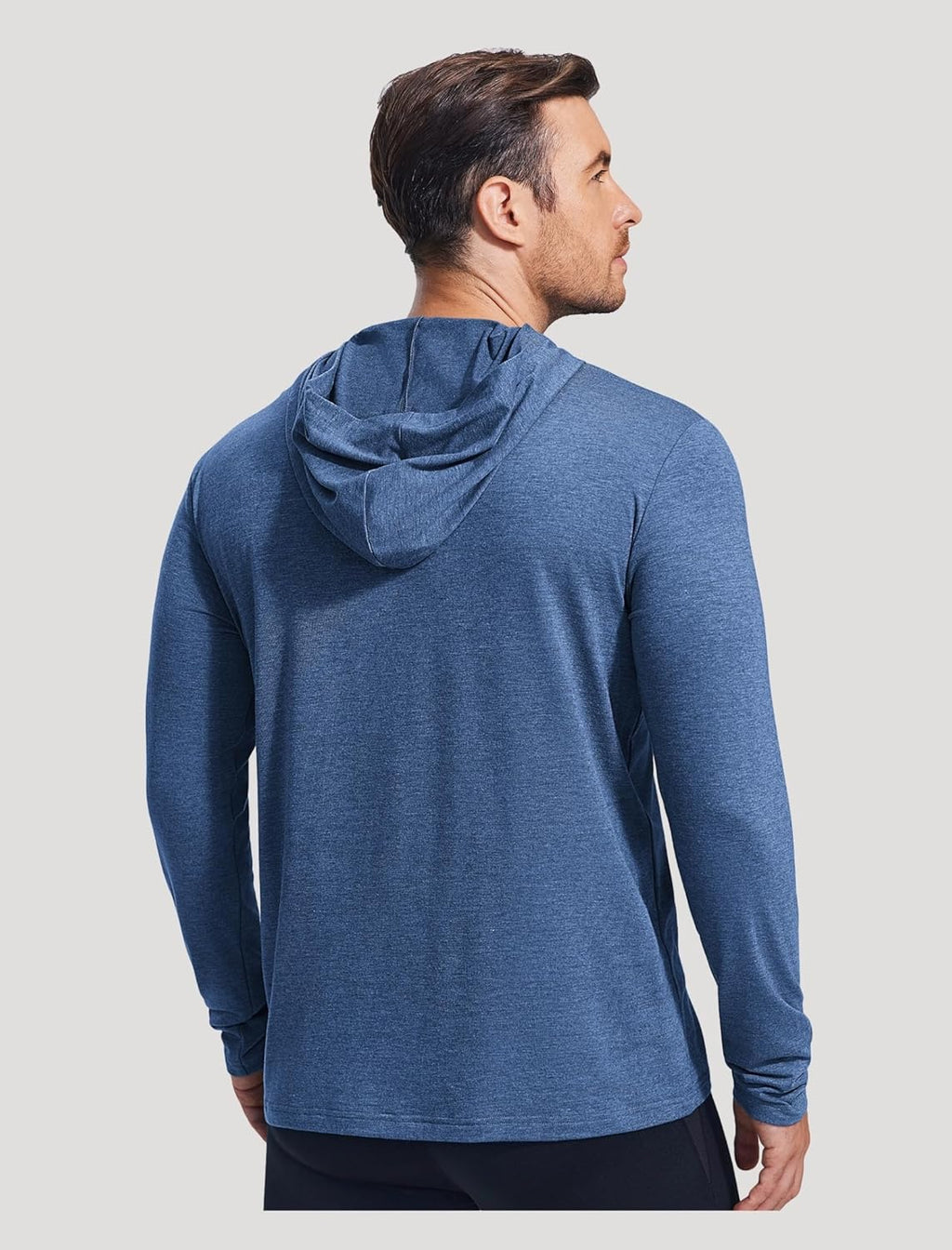 PINSPARK Lightweight Pullover Hoodies for Men Long Sleeve Hoodie for Golf Gym Workout Athletic Sweatshirt