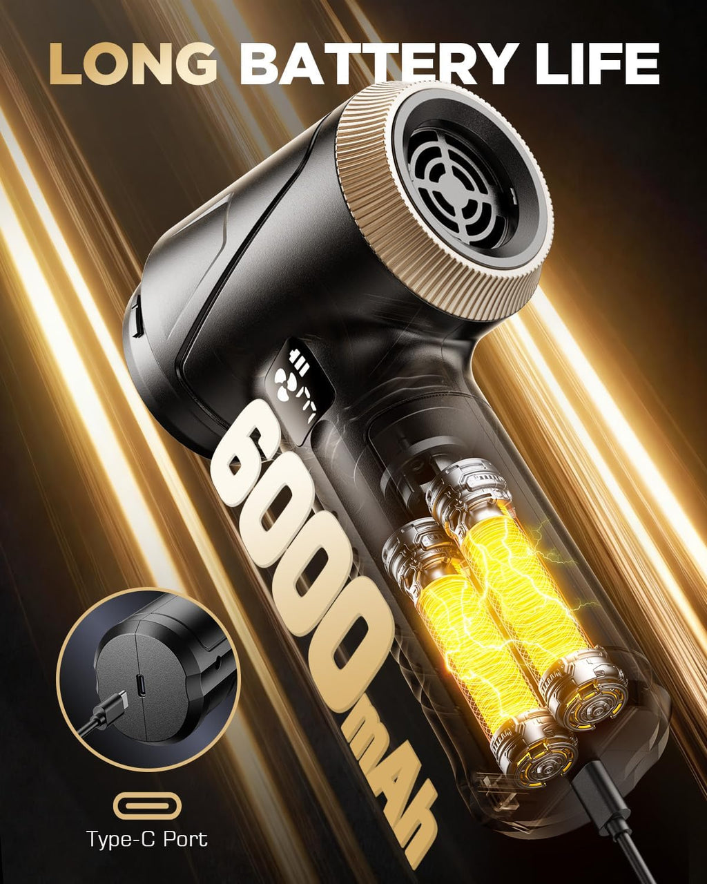 Handheld Vacuum Cleaner 26000Pa with Brushless Motor, 4-in-1 Portable Mini Car Vacuum
