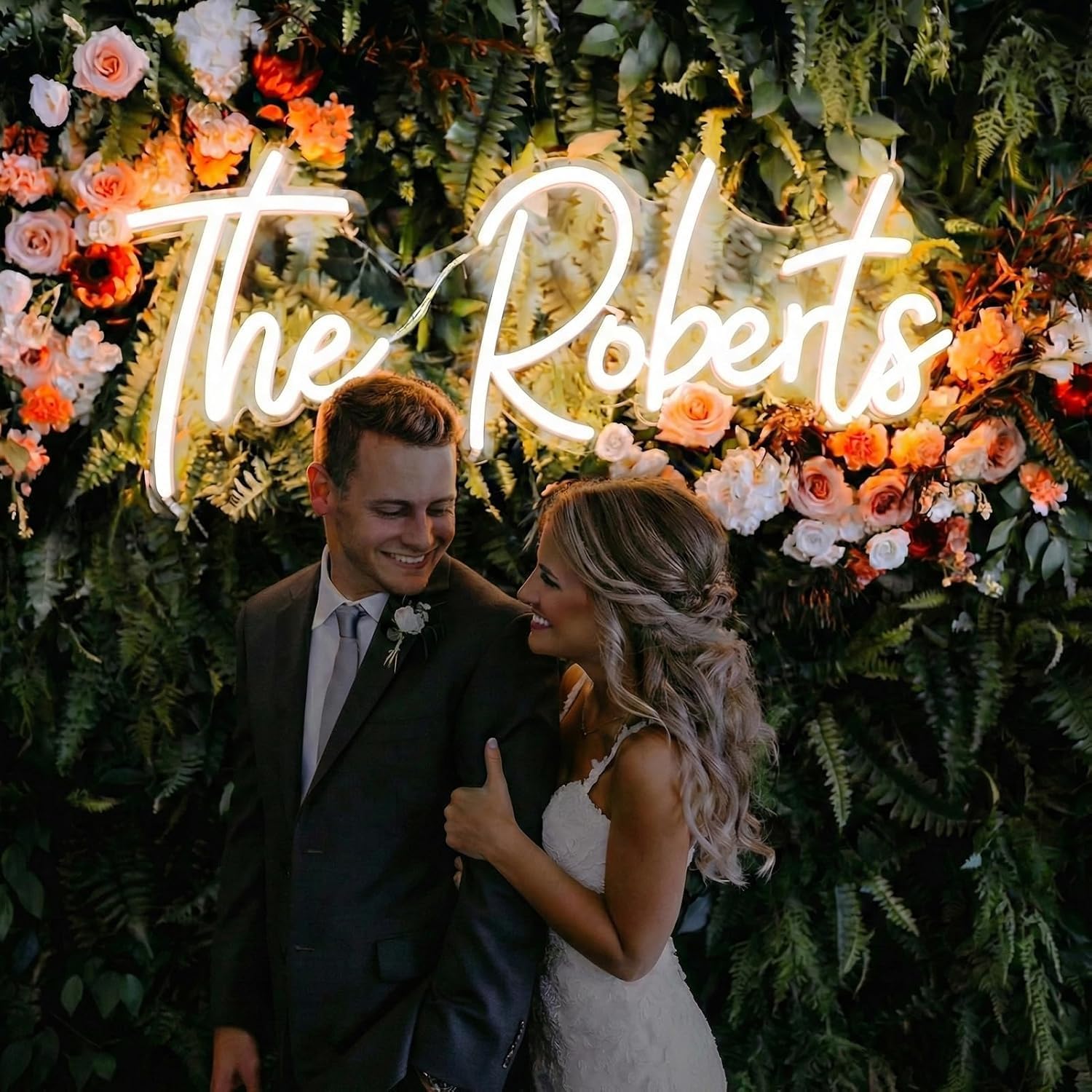 LC Sign Custom Neon Sign, LED Name Signs Customizable for Wedding Events Prom, Personalized Led Neon Light Gifts for Bedroom Wall Decor, Office Coffee Bar Shop Business Signs